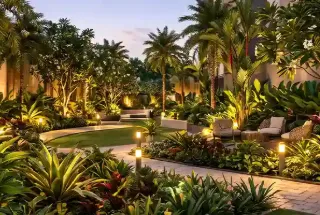 Landscaped Garden at AIM Vyana